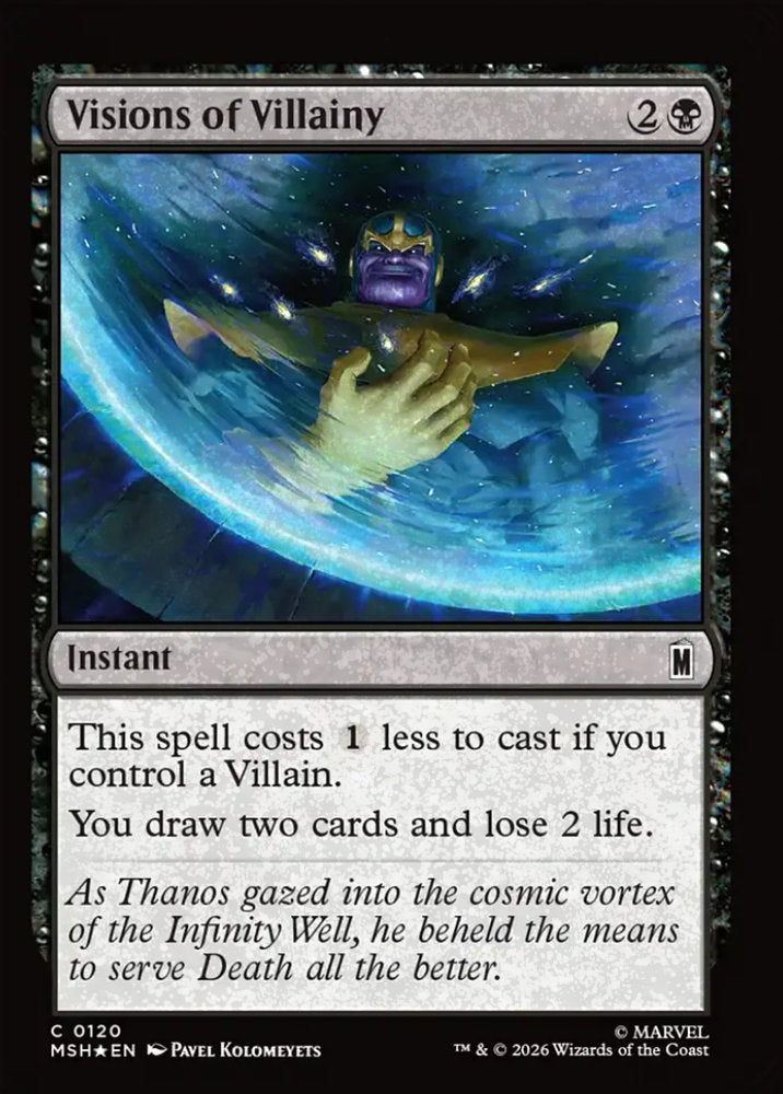 Visions of Villainy MSH Instant  *Foil* NM