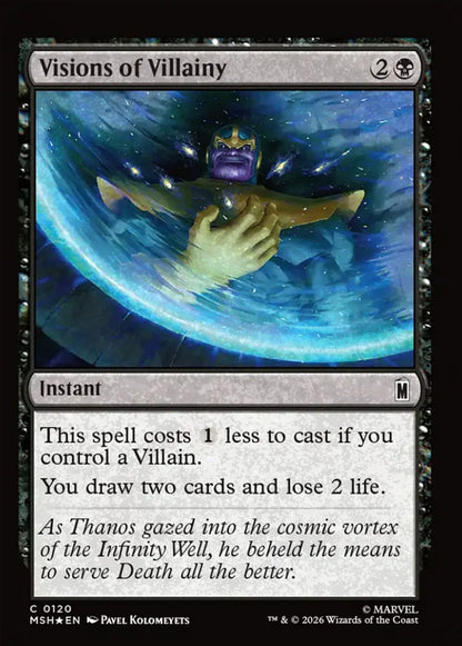 Visions of Villainy MSH Instant  *Foil* NM