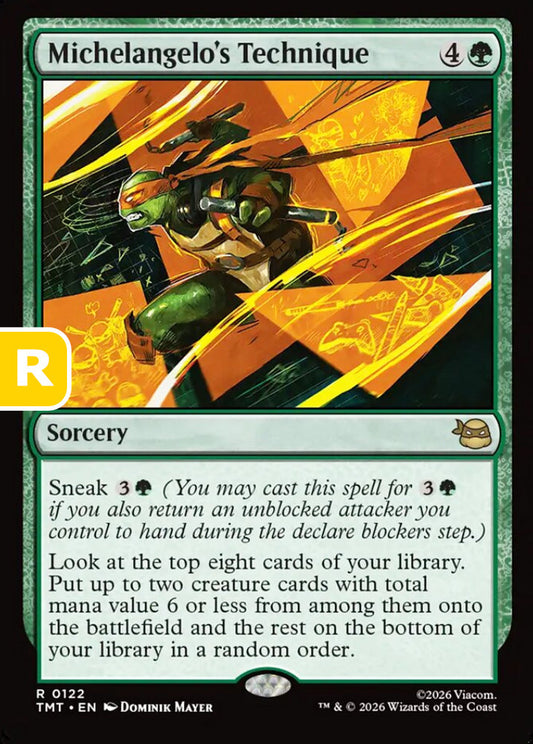 Michelangelo's Technique TMT Sorcery  NM