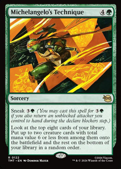 Michelangelo's Technique TMT Sorcery  NM