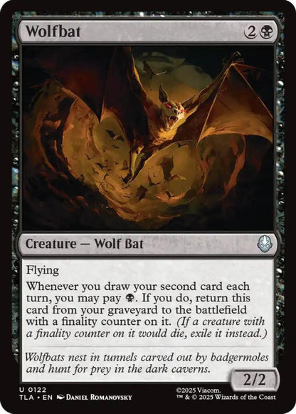 Wolfbat TLA Creature Wolf Bat NM
