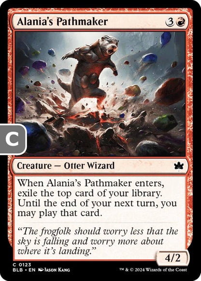 Alania's Pathmaker BLB Creature Otter Wizard NM