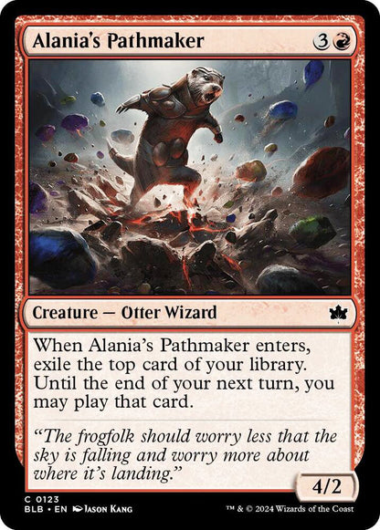 Alania's Pathmaker BLB Creature Otter Wizard NM