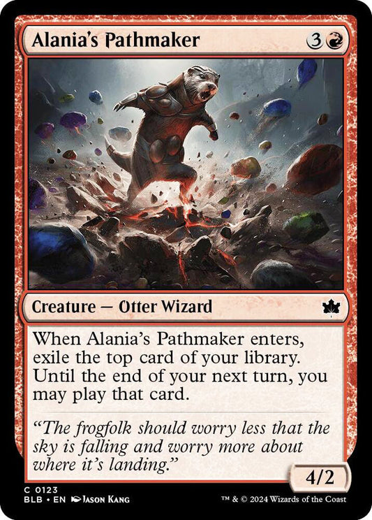 Alania's Pathmaker BLB Creature Otter Wizard NM