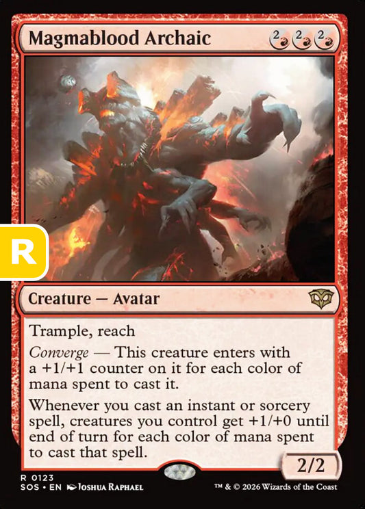 Magmablood Archaic SOS Creature Avatar NM