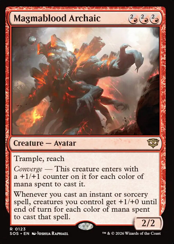 Magmablood Archaic SOS Creature Avatar NM