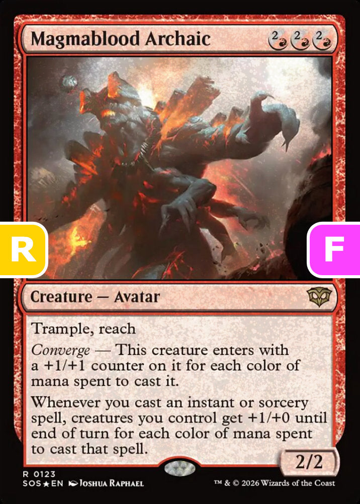 Magmablood Archaic SOS Creature Avatar *Foil* NM