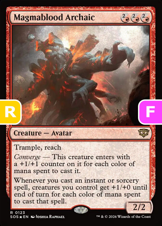 Magmablood Archaic SOS Creature Avatar *Foil* NM
