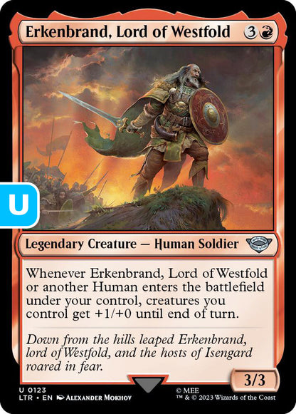 Erkenbrand, Lord of Westfold LTR Legendary Creature Human Soldier NM