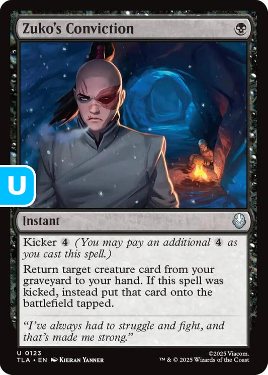 Zuko's Conviction TLA Instant  NM