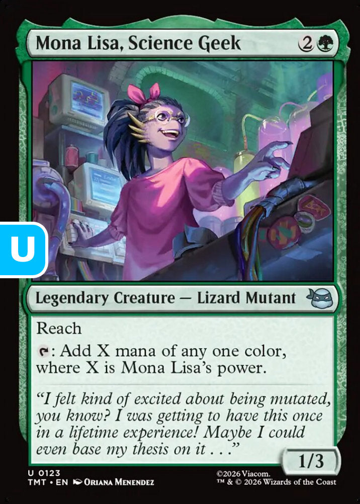 Mona Lisa, Science Geek TMT Legendary Creature Lizard Mutant NM