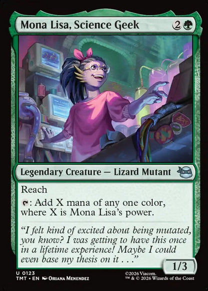 Mona Lisa, Science Geek TMT Legendary Creature Lizard Mutant NM