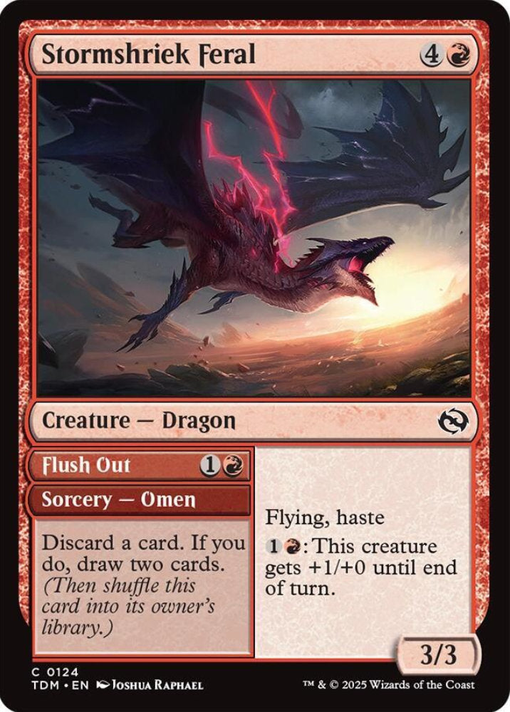 Stormshriek Feral TDM Creature Dragon NM