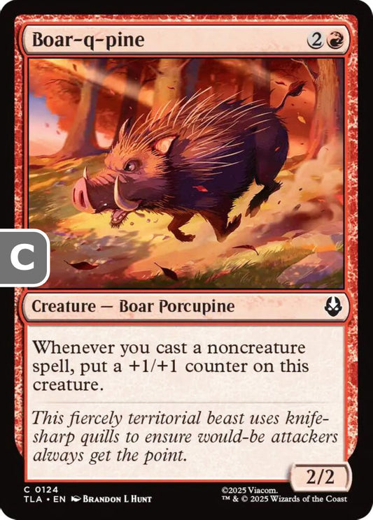 Boar-q-pine TLA Creature Boar Porcupine NM