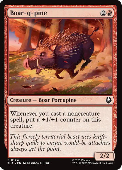 Boar-q-pine TLA Creature Boar Porcupine NM
