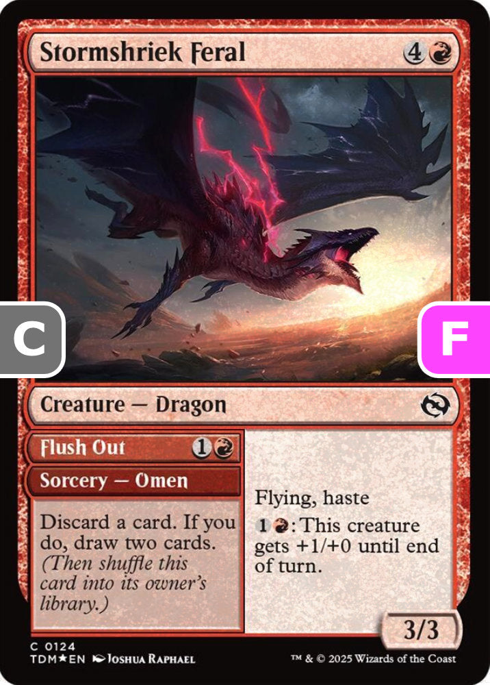 Stormshriek Feral TDM Creature Dragon *Foil* NM