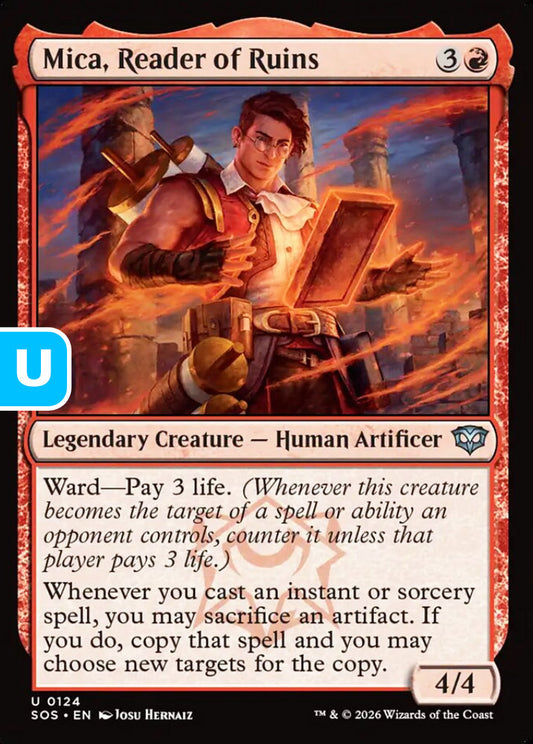 Mica, Reader of Ruins SOS Legendary Creature Human Artificer NM