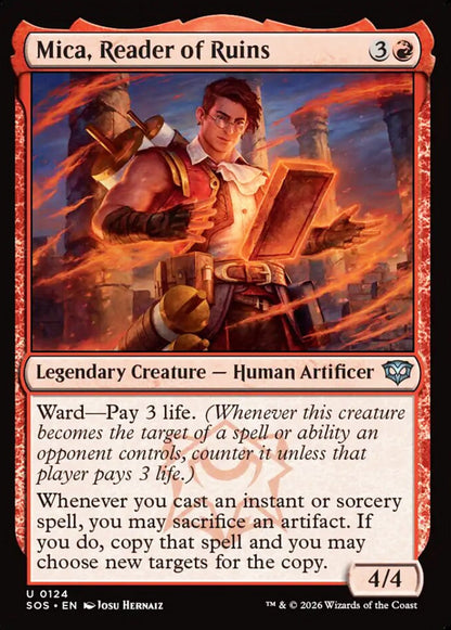 Mica, Reader of Ruins SOS Legendary Creature Human Artificer NM