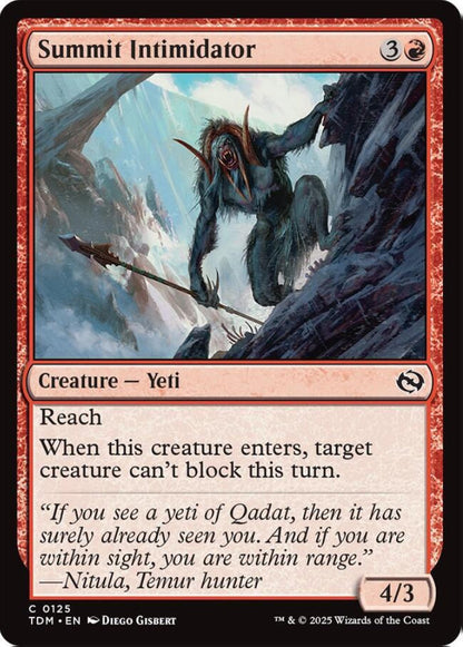 Summit Intimidator TDM Creature Yeti NM