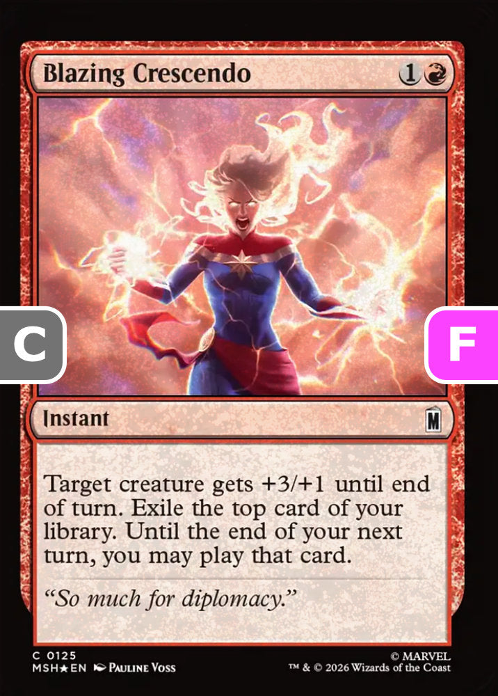 Blazing Crescendo MSH Instant  *Foil* NM