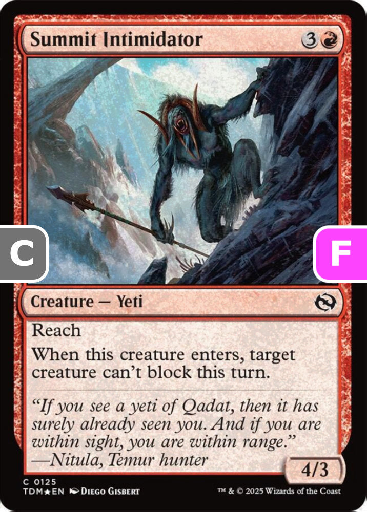 Summit Intimidator TDM Creature Yeti *Foil* NM