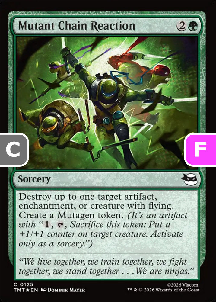 Mutant Chain Reaction TMT Sorcery  *Foil* NM