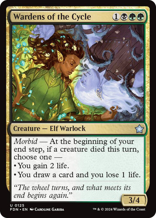Wardens of the Cycle FDN Creature Elf Warlock NM