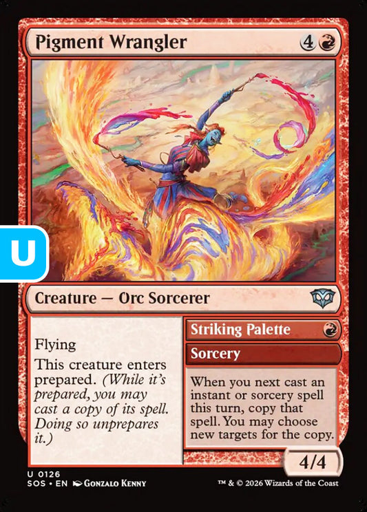 Pigment Wrangler SOS Creature Orc Sorcerer NM