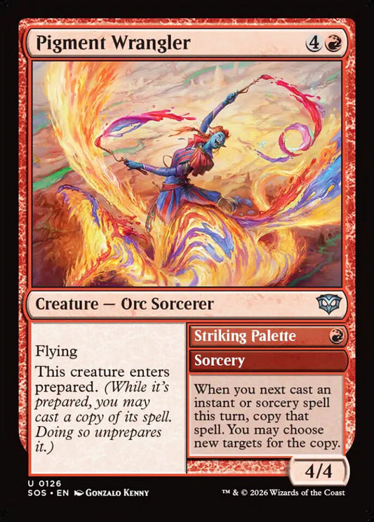 Pigment Wrangler SOS Creature Orc Sorcerer NM