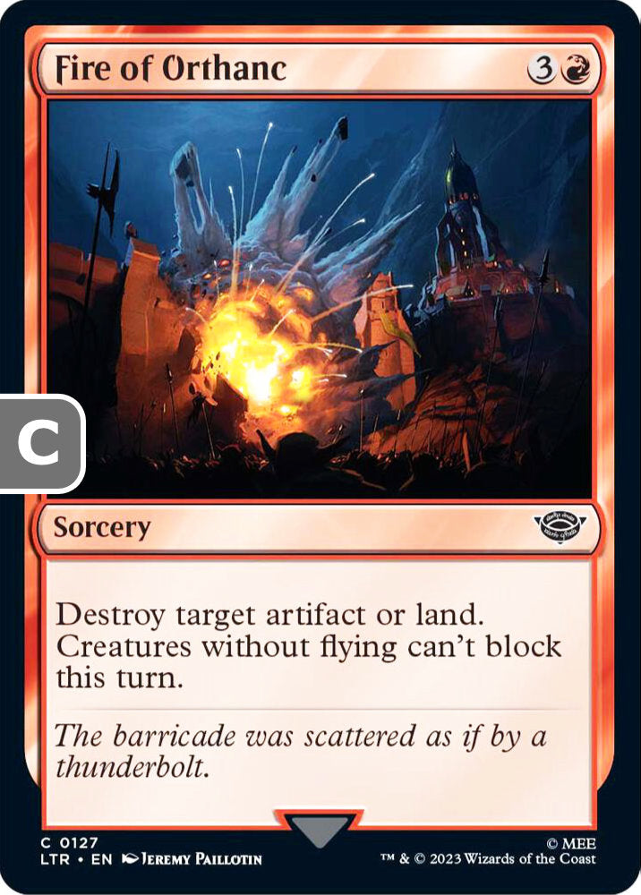 Fire of Orthanc LTR Sorcery  NM