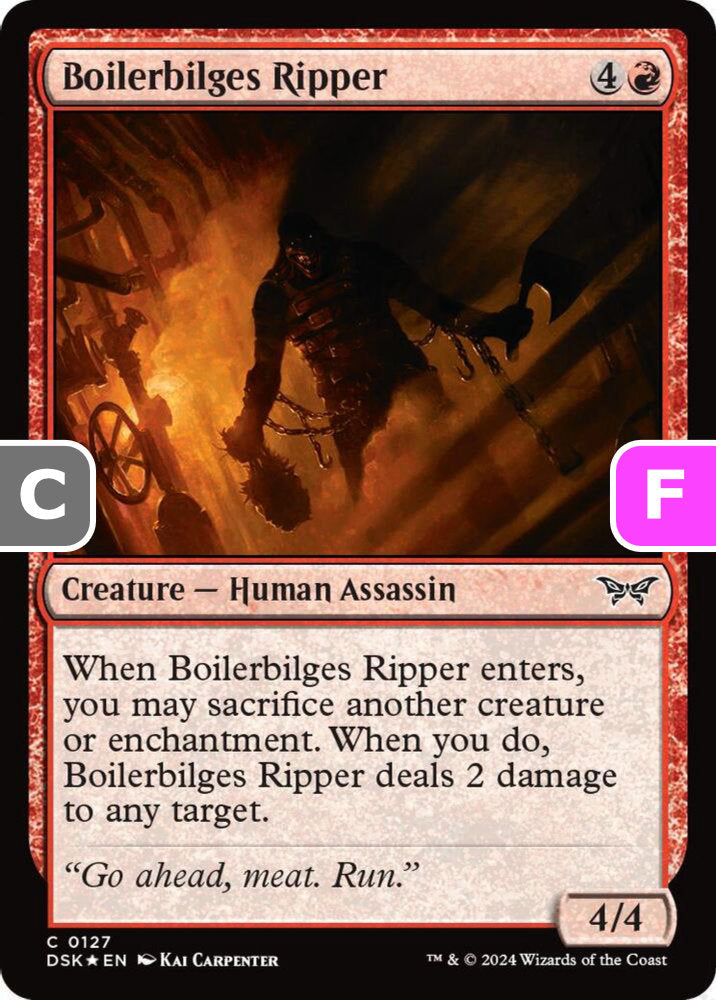 Boilerbilges Ripper DSK Creature Human Assassin *Foil* NM