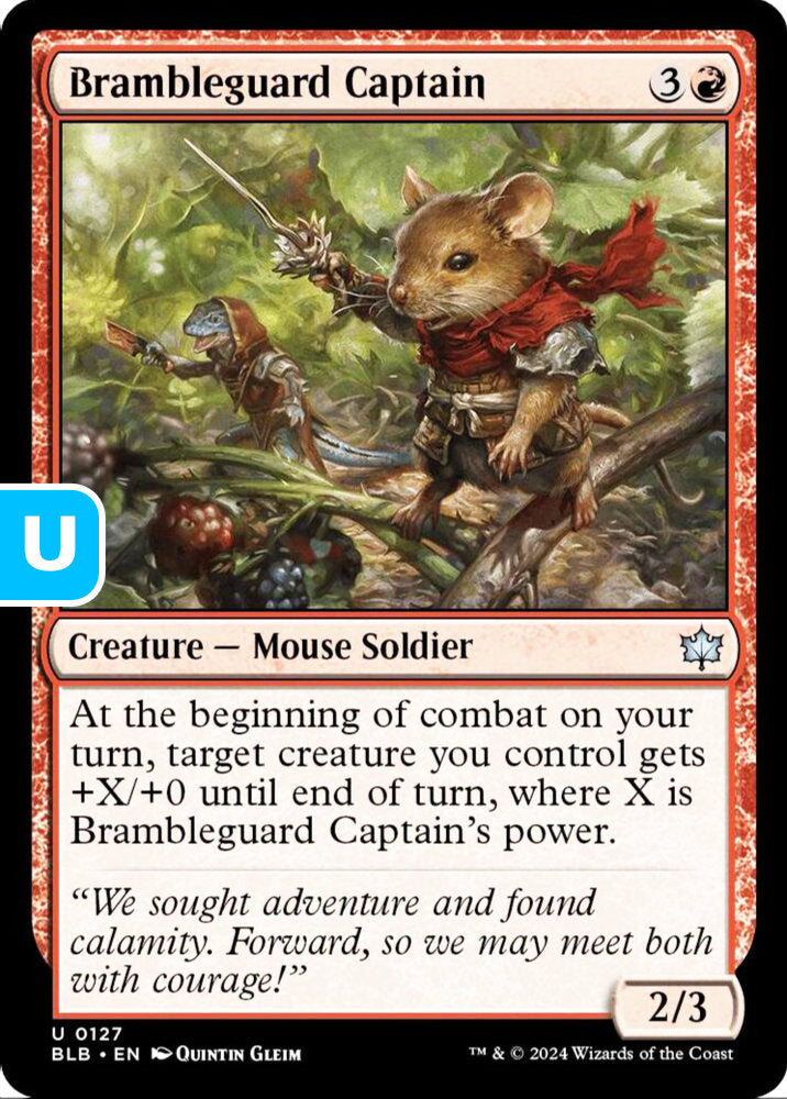 Brambleguard Captain BLB Creature Mouse Soldier NM