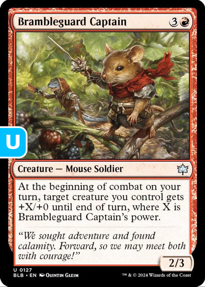 Brambleguard Captain BLB Creature Mouse Soldier NM