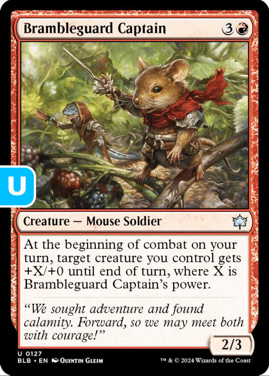 Brambleguard Captain BLB Creature Mouse Soldier NM