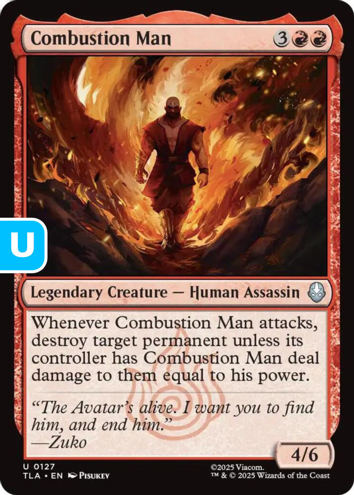 Combustion Man TLA Legendary Creature Human Assassin NM