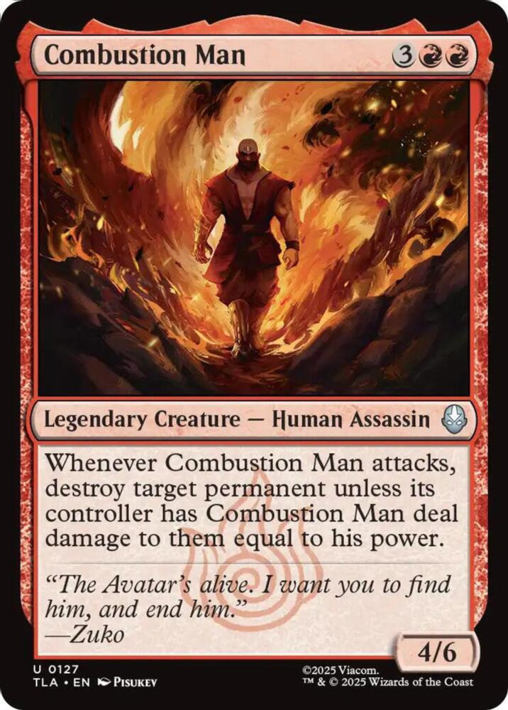 Combustion Man TLA Legendary Creature Human Assassin NM