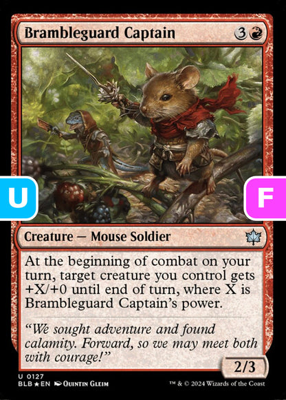 Brambleguard Captain BLB Creature Mouse Soldier *Foil* NM