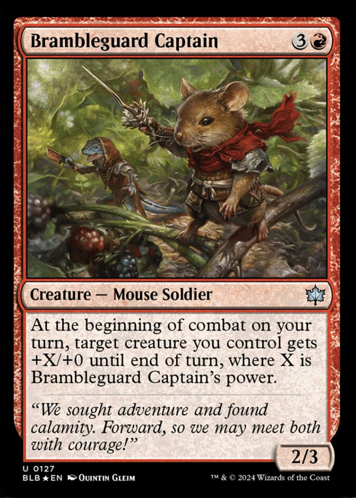 Brambleguard Captain BLB Creature Mouse Soldier *Foil* NM