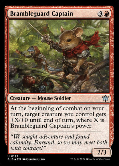 Brambleguard Captain BLB Creature Mouse Soldier *Foil* NM