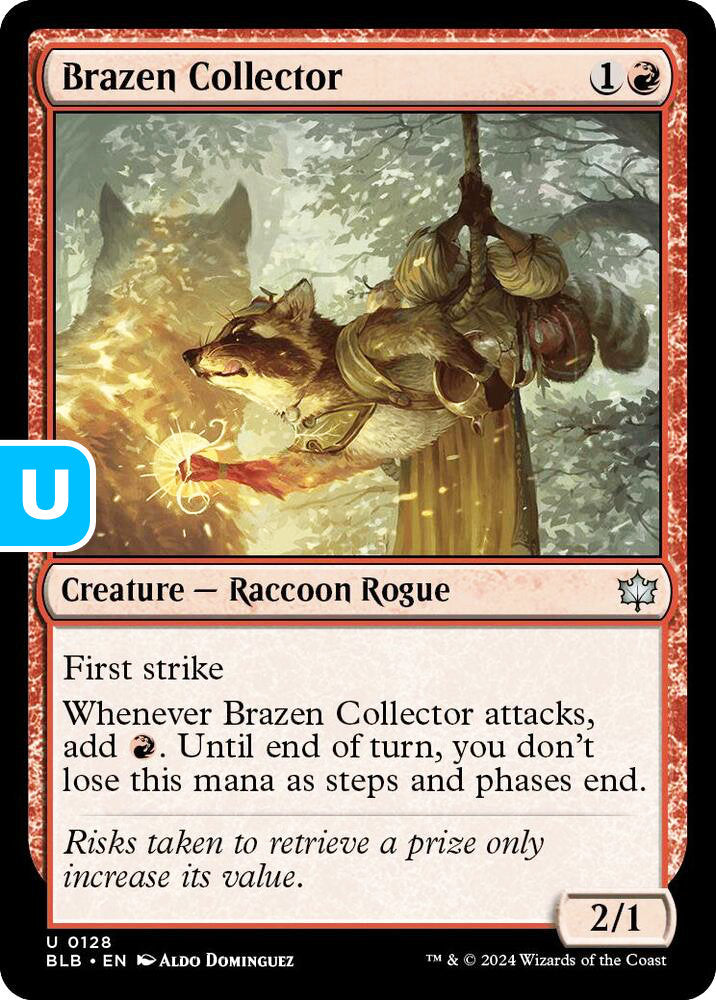 Brazen Collector BLB Creature Raccoon Rogue NM