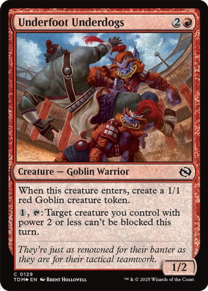 Underfoot Underdogs TDM Creature Goblin Warrior *Foil* NM