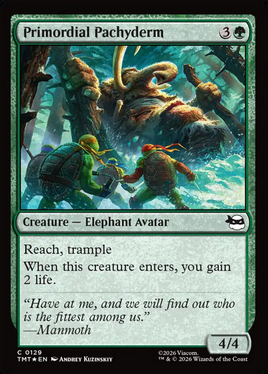 Primordial Pachyderm TMT Creature Elephant Avatar *Foil* NM