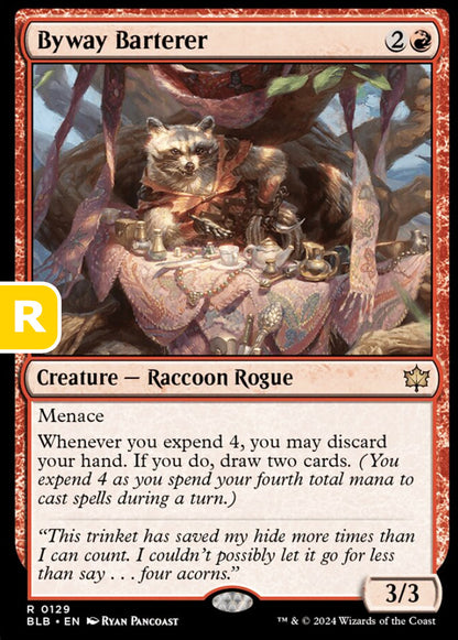 Byway Barterer BLB Creature Raccoon Rogue NM