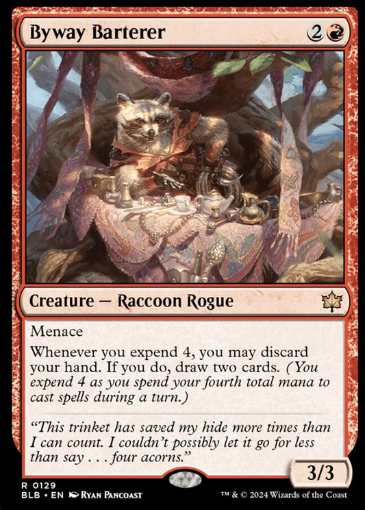 Byway Barterer BLB Creature Raccoon Rogue NM
