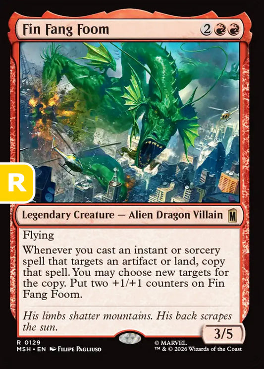 Fin Fang Foom MSH Legendary Creature Alien Dragon Villain NM