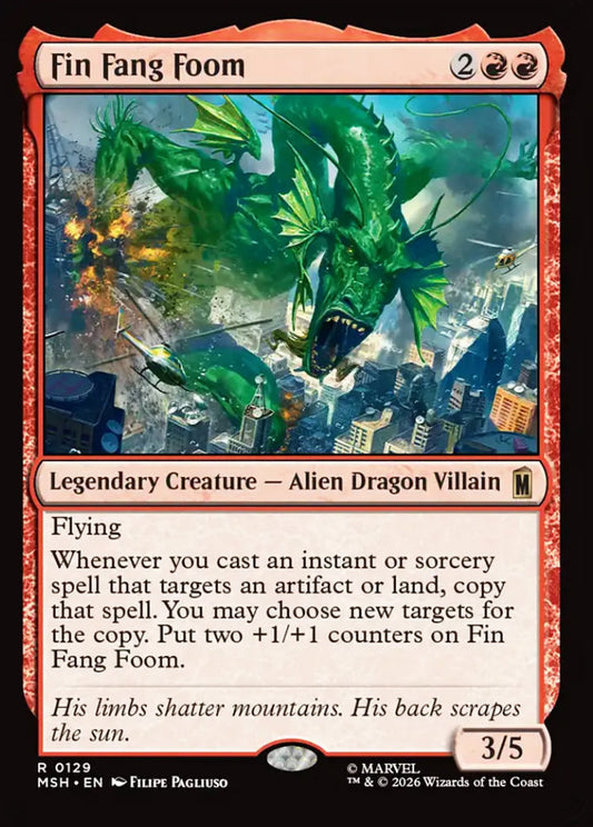 Fin Fang Foom MSH Legendary Creature Alien Dragon Villain NM