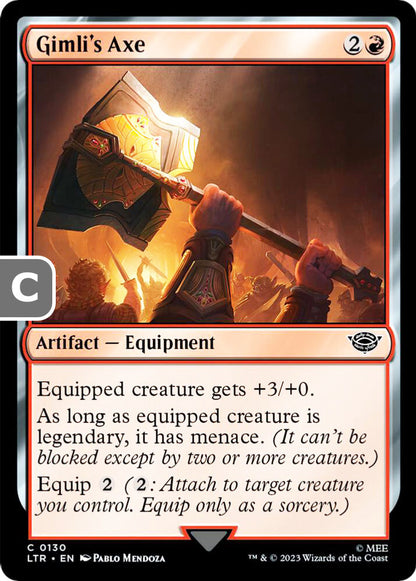 Gimli's Axe LTR Artifact Equipment NM