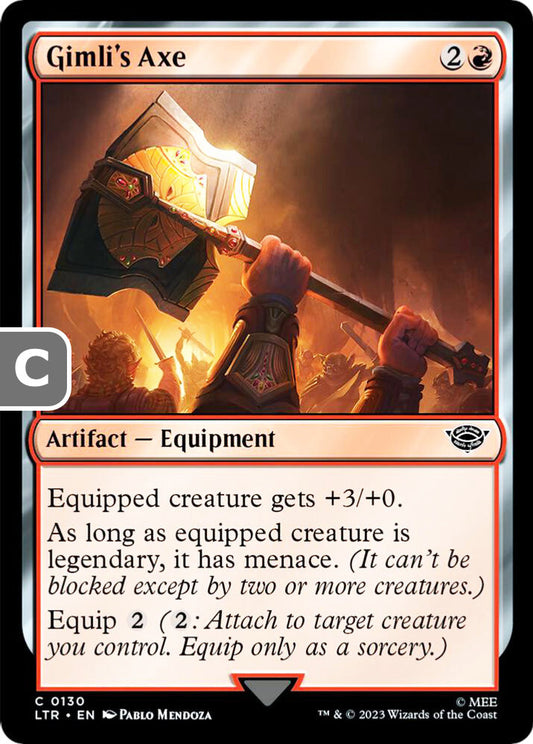 Gimli's Axe LTR Artifact Equipment NM