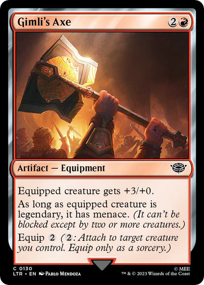 Gimli's Axe LTR Artifact Equipment NM