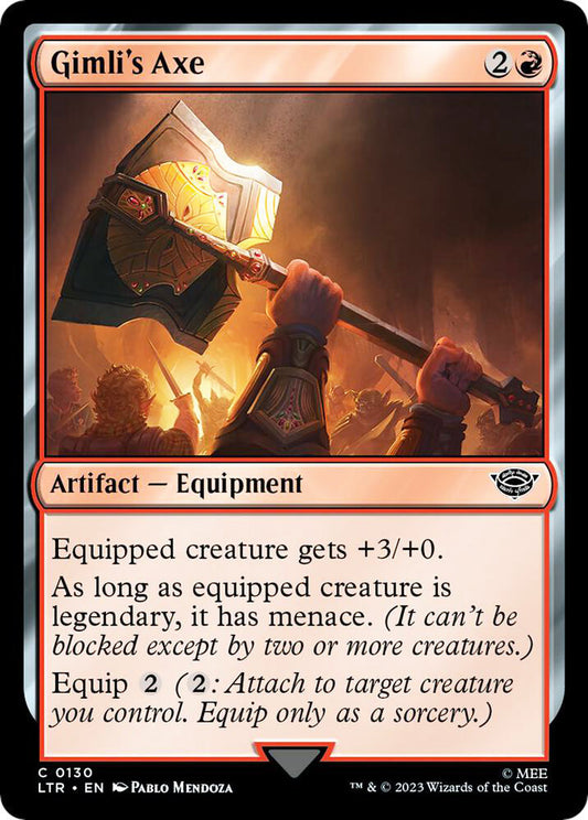 Gimli's Axe LTR Artifact Equipment NM